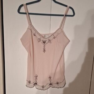 JohnPaulRichard Blush Embellished Camisole
